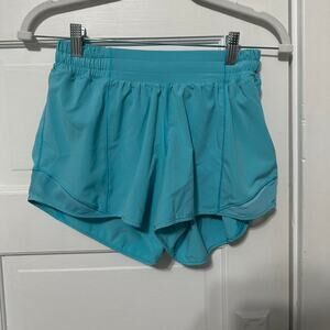 Lululemon light blue hotty hot shorts